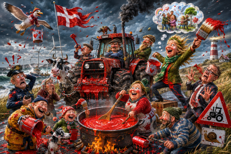 Når rød maling bliver til demokratisk grundlovssuppe